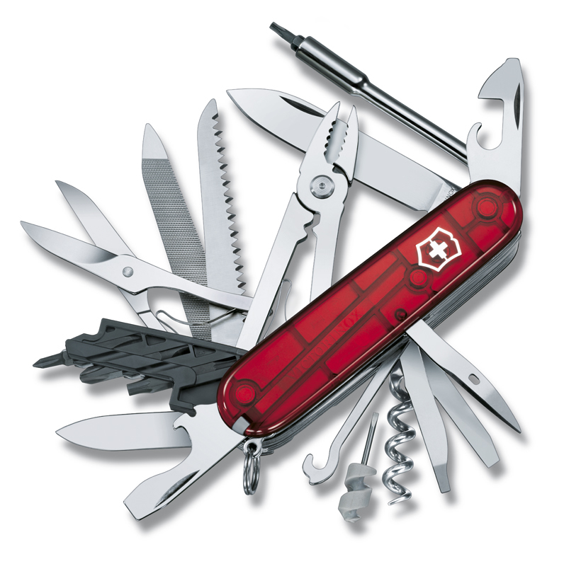 Нож Victorinox CyberTool, 91 мм, 41 функция, полупрозрачный красный* 1.7775.T
Нож Victorinox CyberTool, 91 мм, 41 функция, полупрозрачный красный* 1.7775.T