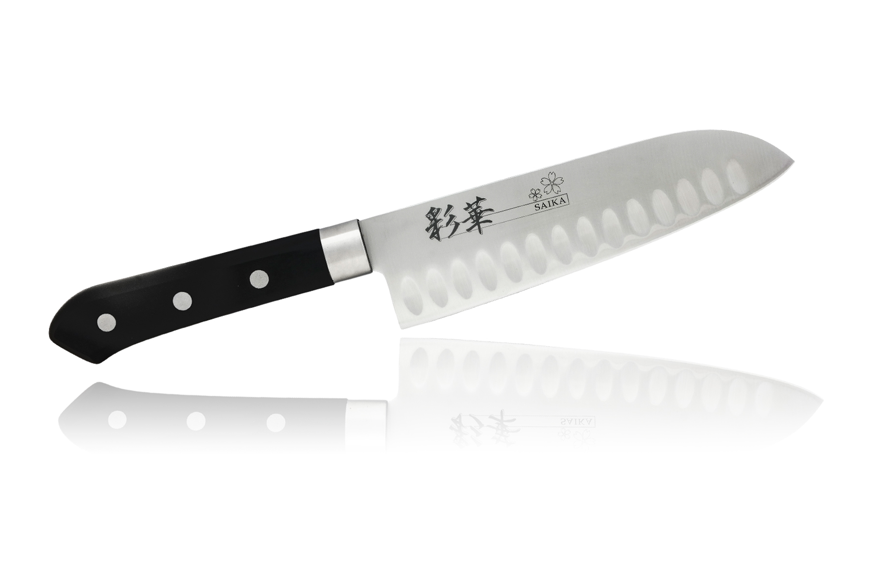 Нож кухонный стальной Сантоку (160мм) Tojiro Saika FC-801