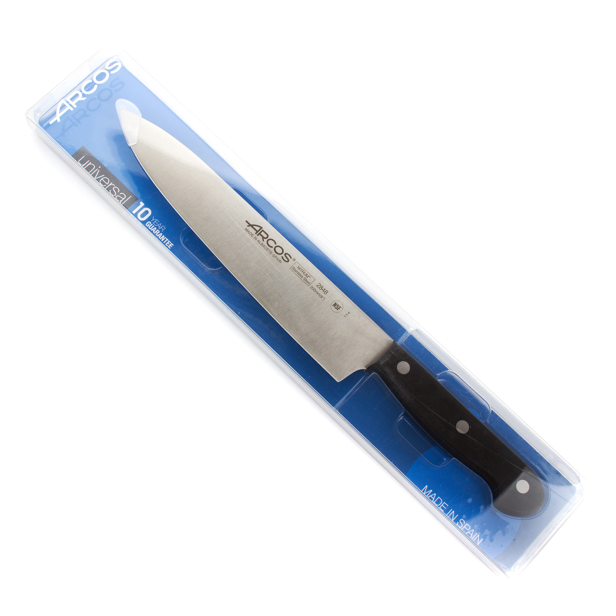 Нож кухонный Шеф 20 см ARCOS Universal арт. 2848-B