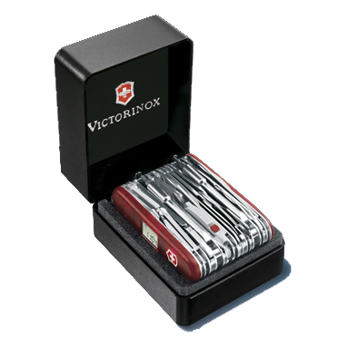 Нож Victorinox SwissChamp XAVT, 91 мм, 81 функция, красный (подар. упаковка) 1.6795.XAVT
Нож Victorinox SwissChamp XAVT, 91 мм, 81 функция, красный (подар. упаковка) 1.6795.XAVT