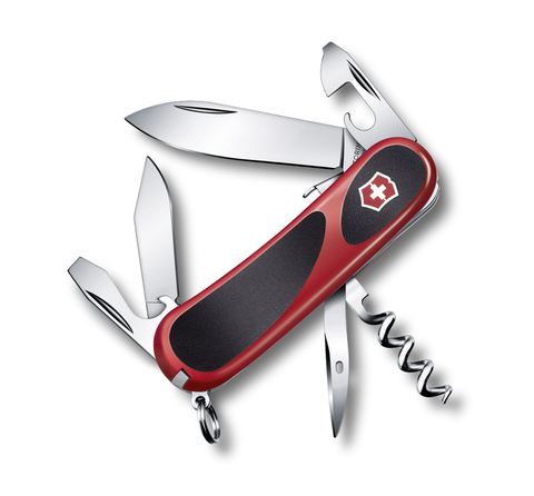 Нож Victorinox EvoGrip S101, 85 мм, 12 функций, красный с черным 2.3603.SC
Нож Victorinox EvoGrip S101, 85 мм, 12 функций, красный с черным 2.3603.SC