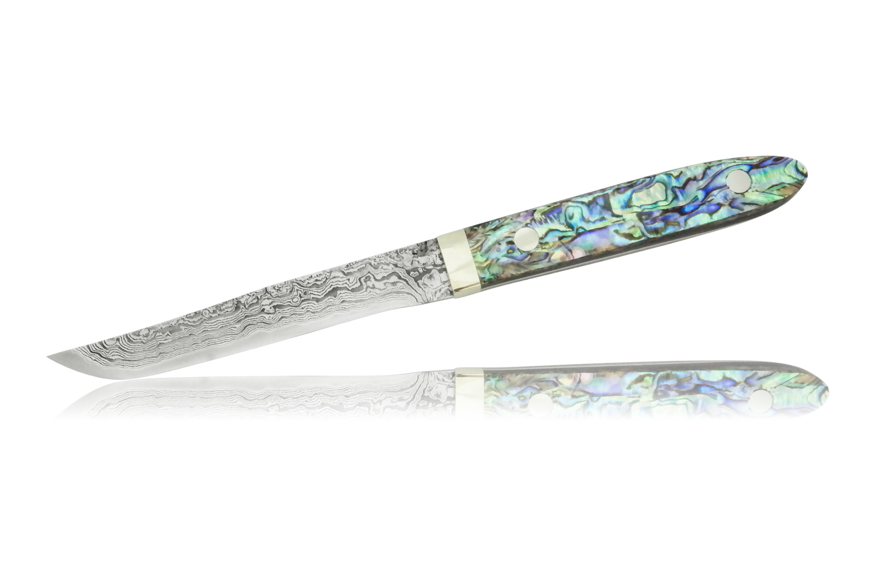 Нож кухонный для стейка 110мм Hiroo Itou Damaskus HI-1123