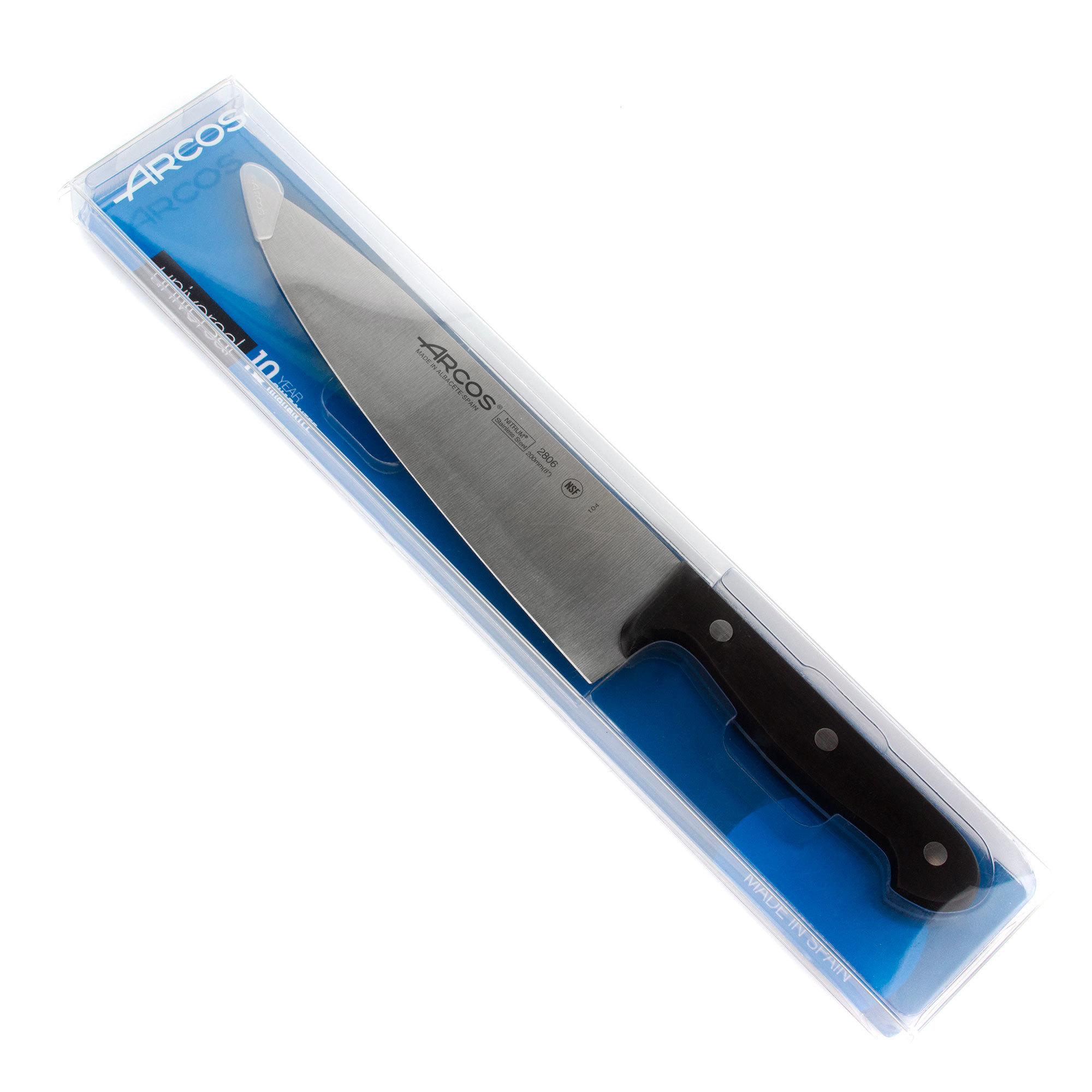 Нож кухонный Шеф 20 см ARCOS Universal арт. 2806-B