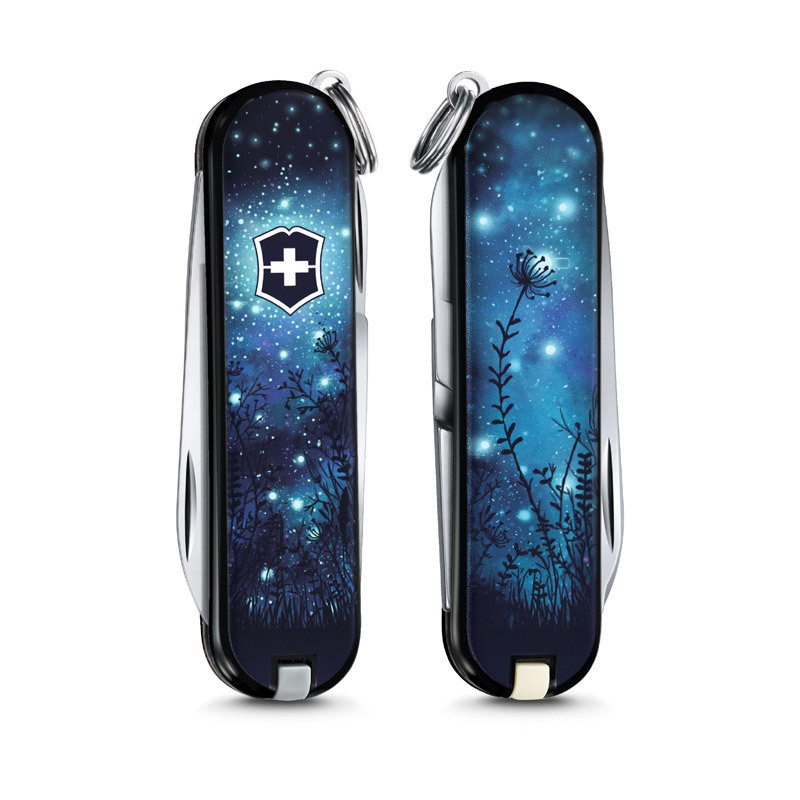Нож-брелок Victorinox Classic LE 2017, 58 мм, 7 функций, "Glimmers" 0.6223.L1705
Нож-брелок Victorinox Classic LE 2017, 58 мм, 7 функций, "Glimmers" 0.6223.L1705