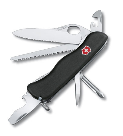 Нож Victorinox Trailmaster One Hand, 111 мм, 12 функций, с фиксатором лезвия, черный 0.8463.MW3
Нож Victorinox Trailmaster One Hand, 111 мм, 12 функций, с фиксатором лезвия, черный 0.8463.MW3