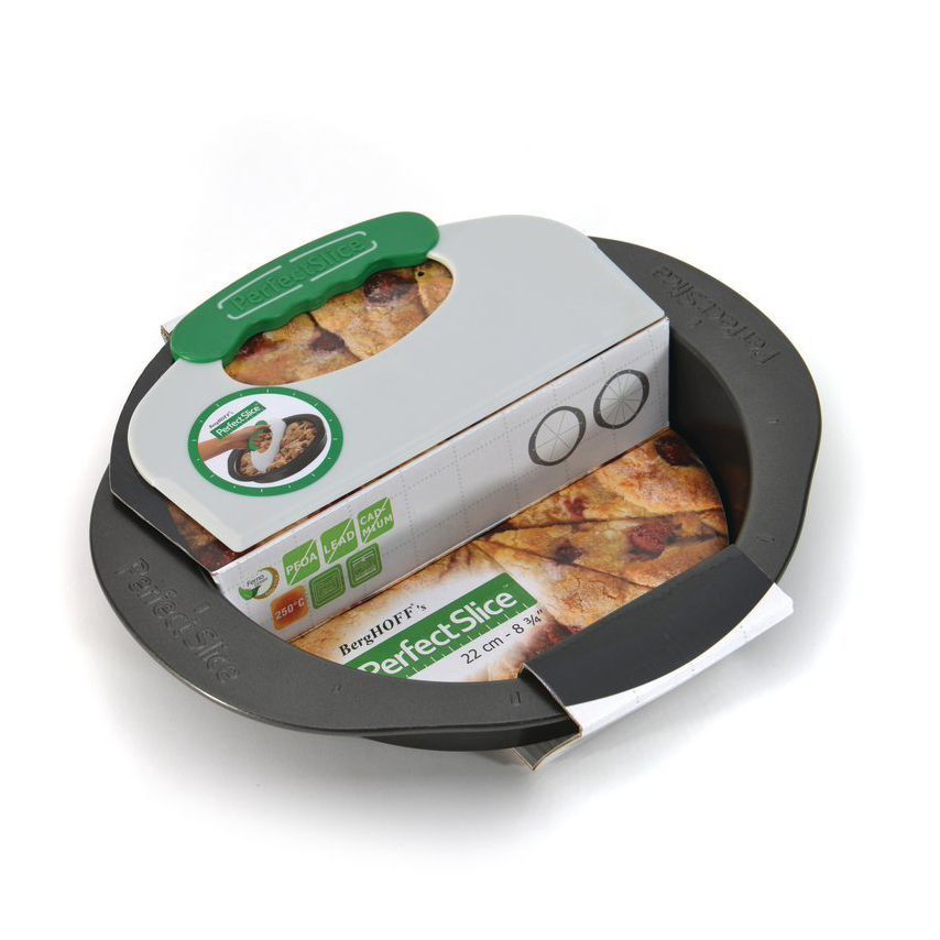 Форма для запекания круглая с инструментом для нарезания 30*27*5см BergHOFF Perfect Slice 1100054
Форма для запекания круглая с инструментом для нарезания 30*27*5см BergHOFF Perfect Slice 1100054