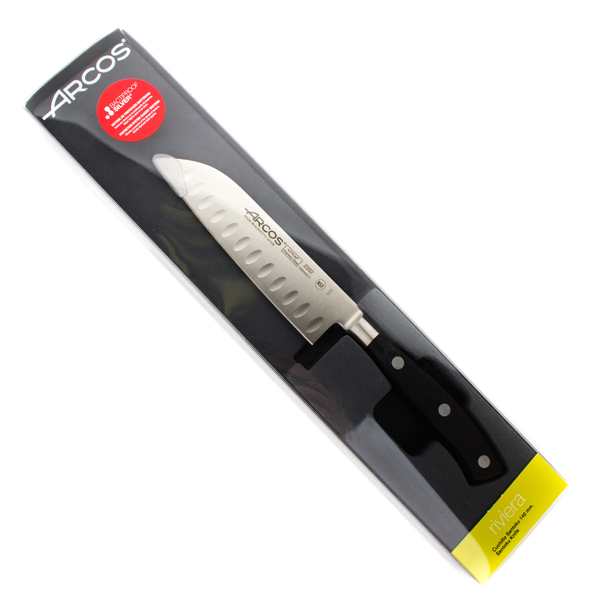 Нож кухонный стальной Сантоку 14 см ARCOS Riviera арт. 2332