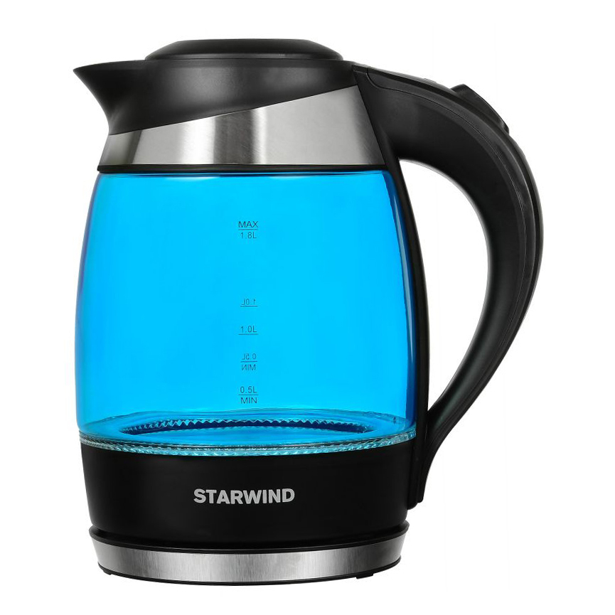 Чайник электрический Starwind (1,8 литра) 2200 Вт, LED подсветка, синий SKG2216
Чайник электрический Starwind (1,8 литра) 2200 Вт, LED подсветка, синий SKG2216