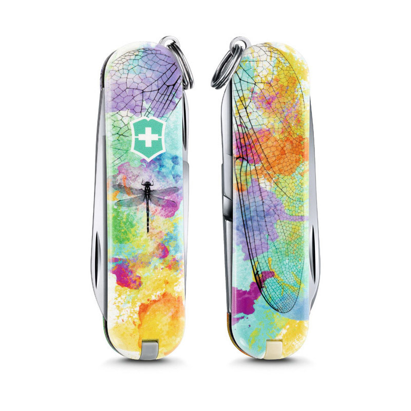 Нож-брелок Victorinox Classic LE 2017, 58 мм, 7 функций, "Dragonfly" 0.6223.L1701
Нож-брелок Victorinox Classic LE 2017, 58 мм, 7 функций, "Dragonfly" 0.6223.L1701