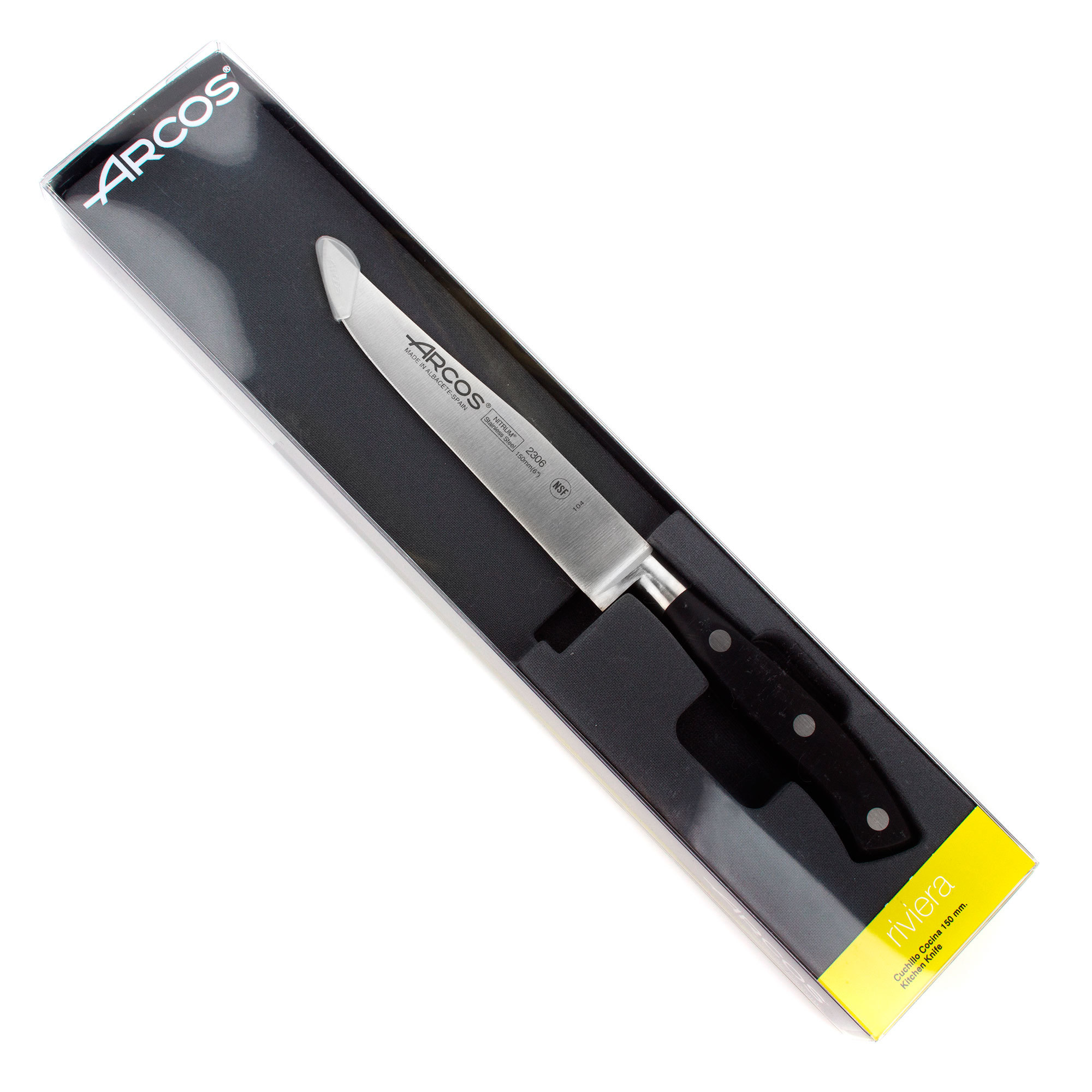 Нож кухонный стальной универсальный 15 см ARCOS Riviera арт. 2306