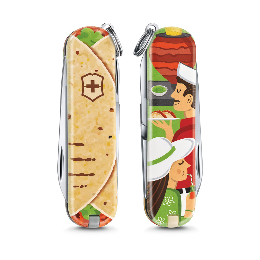 Нож-брелок Victorinox Classic LE 2019, 58 мм, 7 функций, "Mexican Tacos" 0.6223.L1903
Нож-брелок Victorinox Classic LE 2019, 58 мм, 7 функций, "Mexican Tacos" 0.6223.L1903
