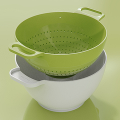 Дуршлаг с миской 23,5 см зеленый/белый TREBONN Bowls&Colanders арт. 1824100