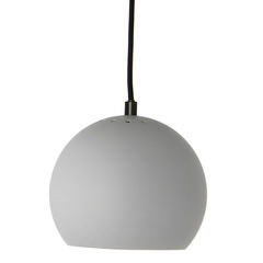 Лампа подвесная Ball, 16х?18 см, светло-серая матовая, черный шнур Frandsen 111531605001