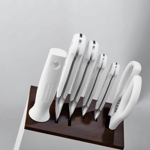 Набор из 4 кухонных ножей, ножниц, мусата и дизайнерской подставки серии White Classic WUSTHOF арт. 1090270602