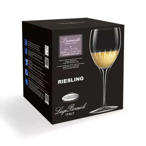 Набор из 4 бокалов для белого вина RIESLING 380 мл LUIGI BORMIOLI Diamante арт. A12758G1002AA01