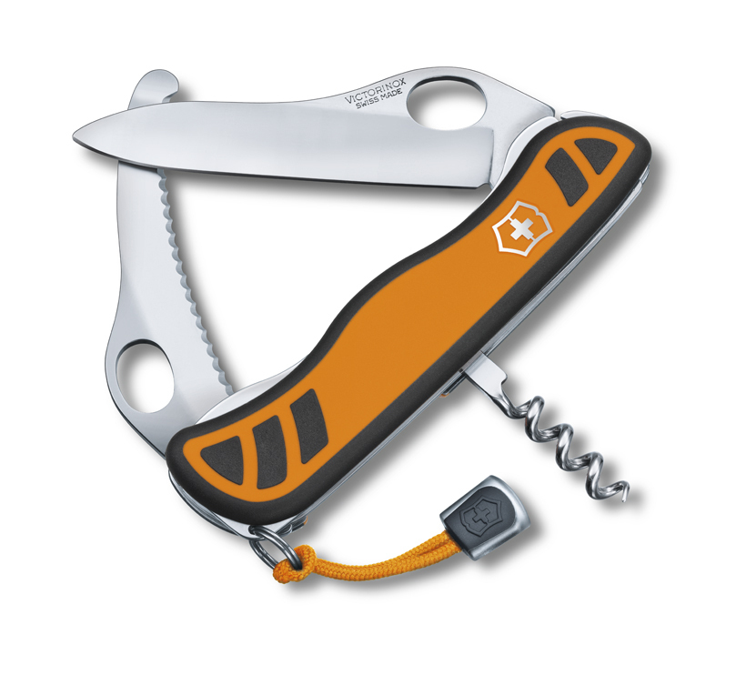 

Нож Victorinox Hunter XS, 111 мм, 5 функций, с фиксатором лезвия, желтый 0.8331.MC9