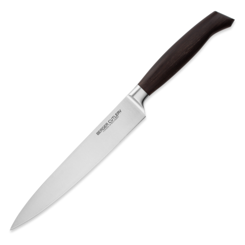 Нож кухонный для нарезки 21 см BERGER CUTLERY Ergo Line Smoked Oak арт. BC111221