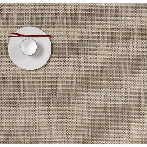 Салфетка подстановочная, жаккардовое плетение, винил, (36х48) Linen (100132-014) CHILEWICH Mini Basketweave арт. 0025-MNBK-LINE