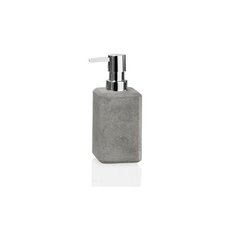 Диспенсер для жидкого мыла серый камень и хром Andrea House BA15244