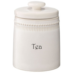 Банка для чая белого цвета из коллекции Tkano Kitchen Spirit, 820 мл TK22-TW_JAR0003