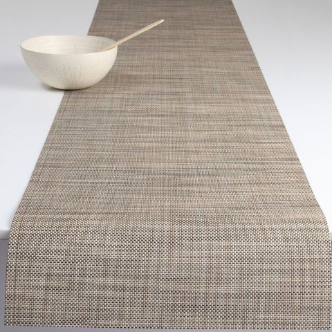 Салфетка подстановочная, жаккардовое плетение, винил, (36х48) Linen (100132-014) CHILEWICH Mini Basketweave арт. 0025-MNBK-LINE