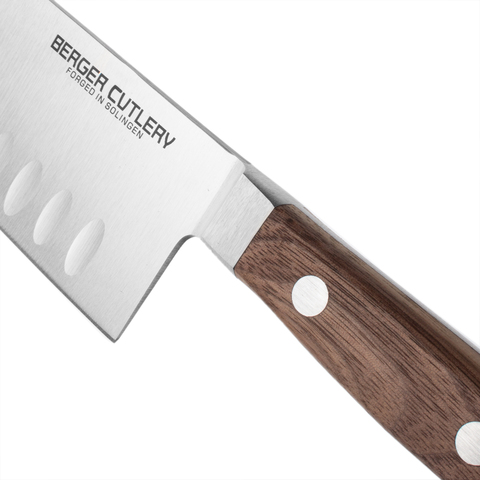 Нож кухонный Сантоку 18 см BERGER CUTLERY  Classic Walnut арт. BC200916