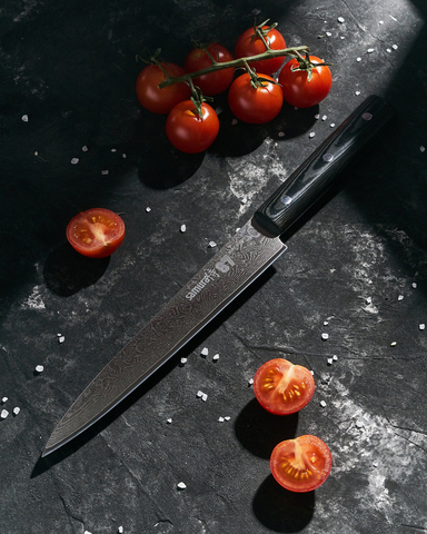Нож кухонный для нарезки слайсер 195мм Samura 67 Damascus SD67-0045M