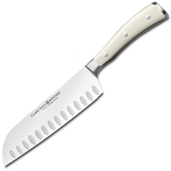 Нож кухонный Сантоку 17 см WUSTHOF Ikon Cream White (Золинген) арт. 4176-0 WUS