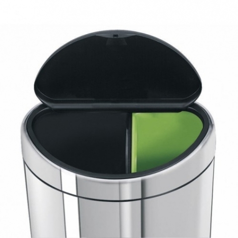 Мусорный бак TOUCH BIN двухсекционный (10/23л) Brabantia 378720