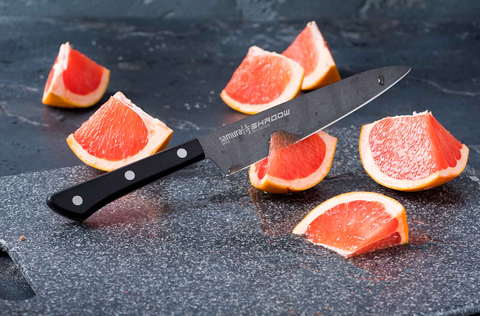 Комплект из 5 кухонных ножей Samura Shadow и подставки 223631028