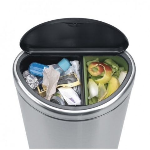 Мусорный бак TOUCH BIN двухсекционный (10/23л) Brabantia 378720