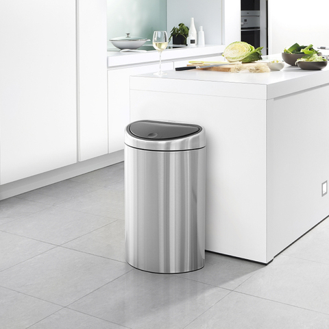 Мусорный бак TOUCH BIN двухсекционный (10/23л) Brabantia 378720