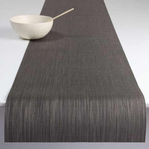 Салфетка подстановочная, жаккардовое плетение, винил, (36х48) Light grey (100132-015) CHILEWICH Mini Basketweave арт. 0025-MNBK-LTGR