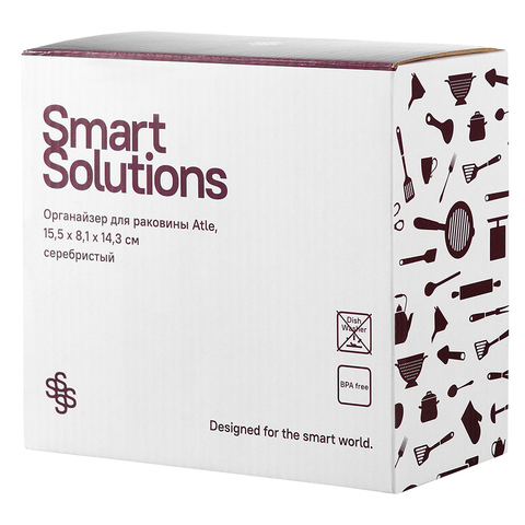 Органайзер для раковины Smart Solutions Atle держатель для губки кухонный