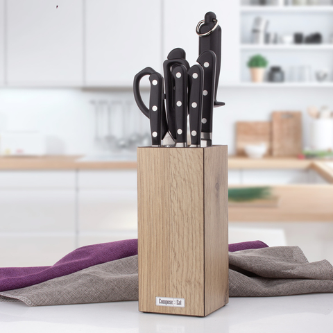 Подставка для кухонных ножей квадратная 23х10 см.,Everyday арт.PDN102094OA4