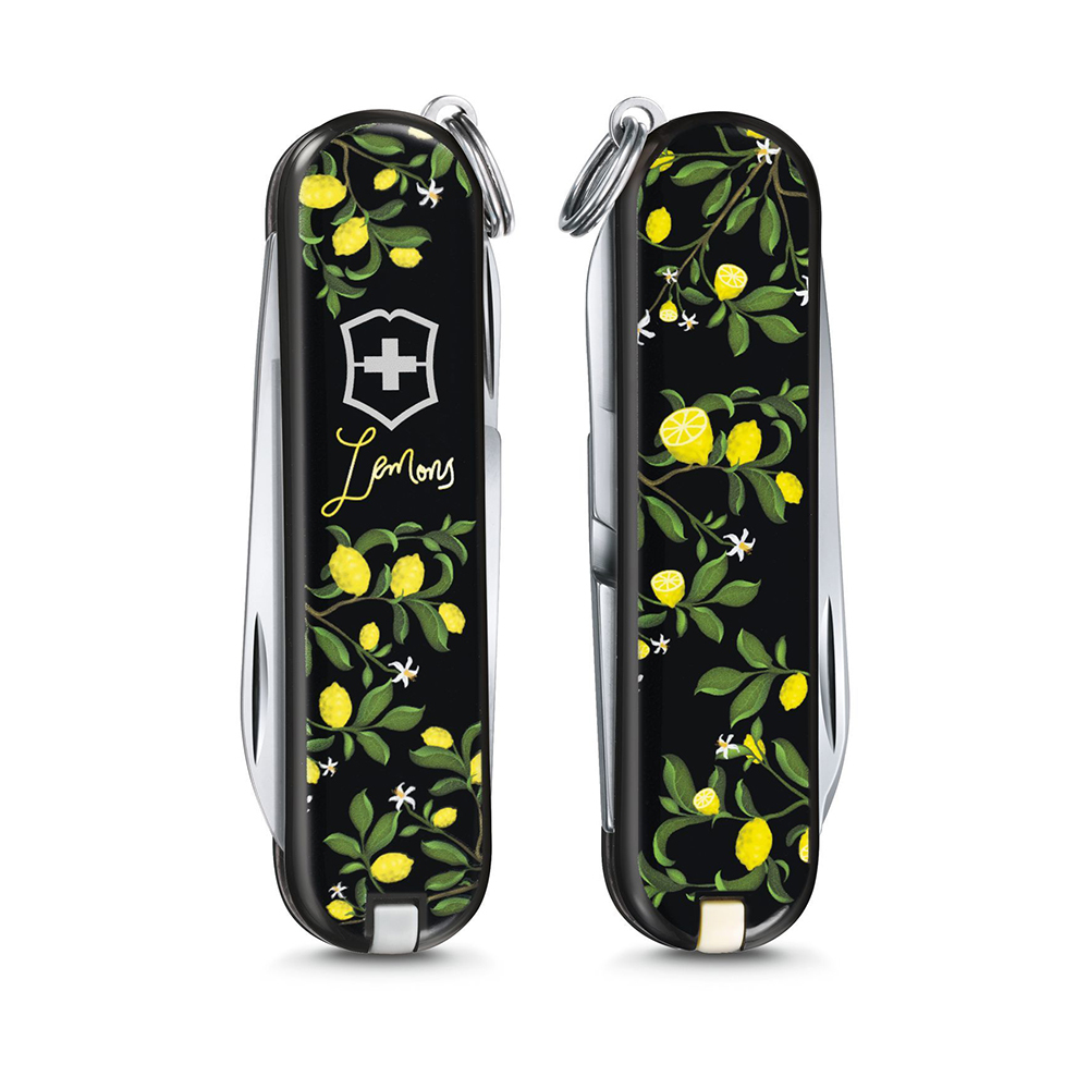 

Нож-брелок Victorinox Classic LE 2019, 58 мм, 7 функций, "When life gives you Lemons" 0.6223.L1905