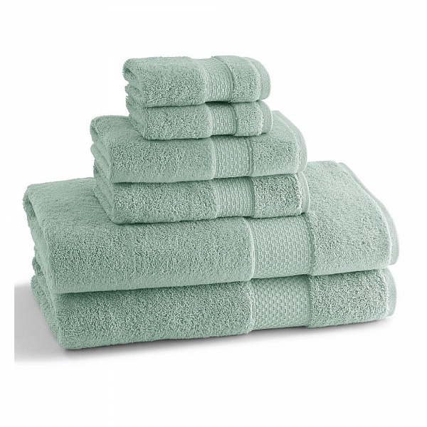 

Полотенце для ног (банный коврик) 51х86 Kassatex Elegance Seafoam ELG-175-SF