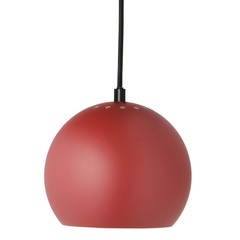 Лампа подвесная Ball, темно-красная, матовое покрытие Frandsen 111531505001
