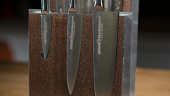 Комплект №2 из 6 ножей Samura BAMBOO и коричневой подставки