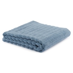 Полотенце банное Waves джинсово-синего цвета из коллекции Essential, 70х140 см Tkano TK21-BT0001