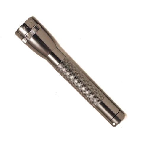 

Фонарь MAGLITE Mini, 14.6 см, серый, 2-АА, пластиковая коробка M2A09LE