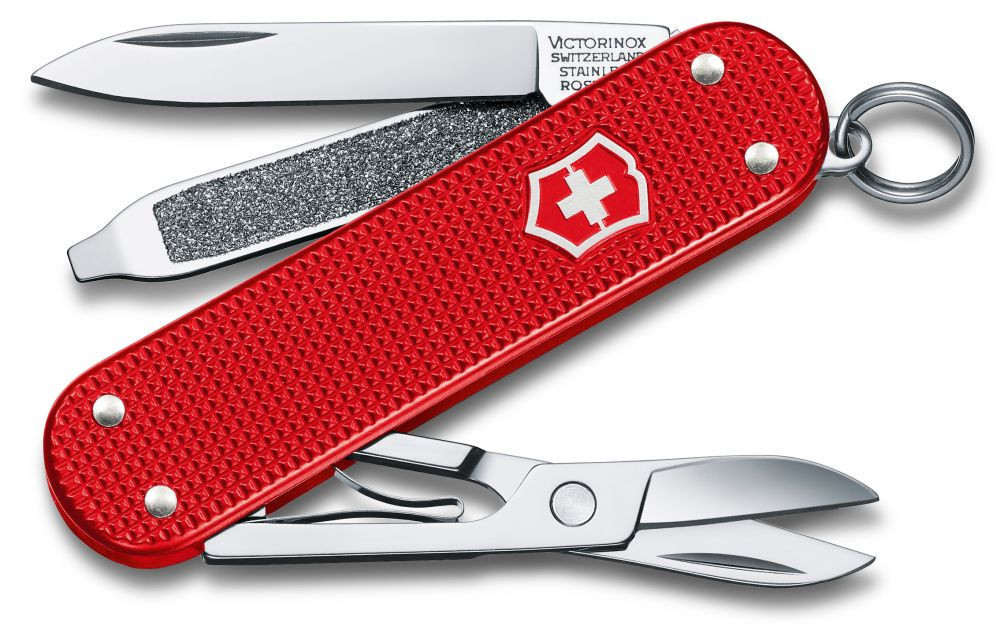 

Нож-брелок Victorinox Alox Classic LE, 58 мм, 5 функций, красный 0.6221.L18