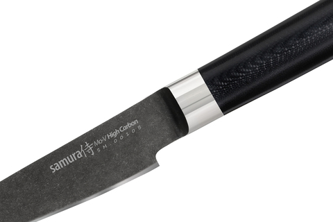 Нож кухонный овощной 90мм Samura Mo-V Stonewash SM-0010B/K