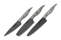 Набор из 3 керамических ножей Samura INCA SIN-0220B/K