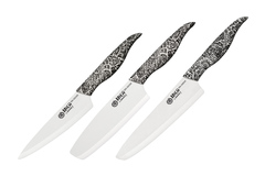 Набор из 3 керамических ножей Samura INCA SIN-0220W/K*