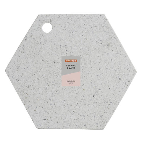 Доска сервировочная из камня Elements Hexagonal 30 см TYPHOON 1401.044V