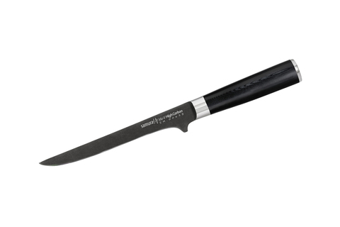 Нож кухонный обвалочный 165мм Samura Mo-V Stonewash SM-0063B/K