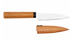 Нож кухонный для чистки овощей и фруктов KAI 12 см с защитным чехлом