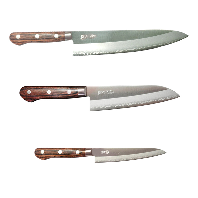 

Набор из 3 кухонных ножей Suncraft Senzo Clad