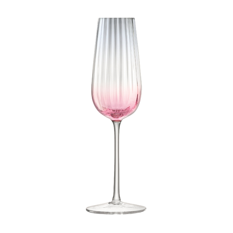 Набор из 2 бокалов-флейт для шампанского Dusk 250 мл розовый-серый LSA International G1332-09-152